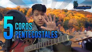 Video thumbnail of "TUTORIAL Coros PENTECOSTALES en D (RE MAYOR TUTORIAL) para Guitarra Acústica | Heernandezalmos |"
