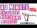 40 Minute Total Body Bootcamp 🔥Burn 672 Calories! 🔥