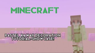 MINECRAFT- PASTEL KAWAII DECORATION tutorial+showcase screenshot 4