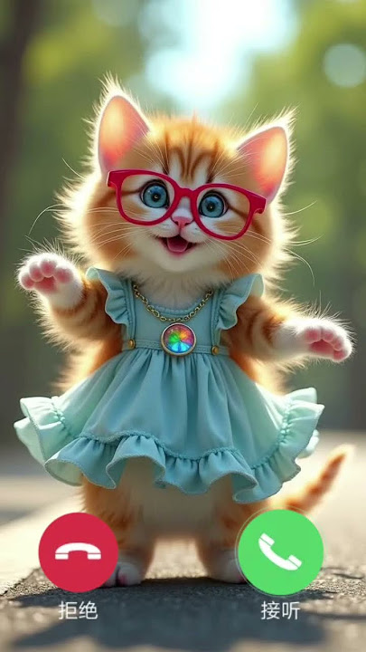 Cute cat calling Ringtone Golden cat Happy #smartphone #ringtone #2025 #cat #cute #calling #call
