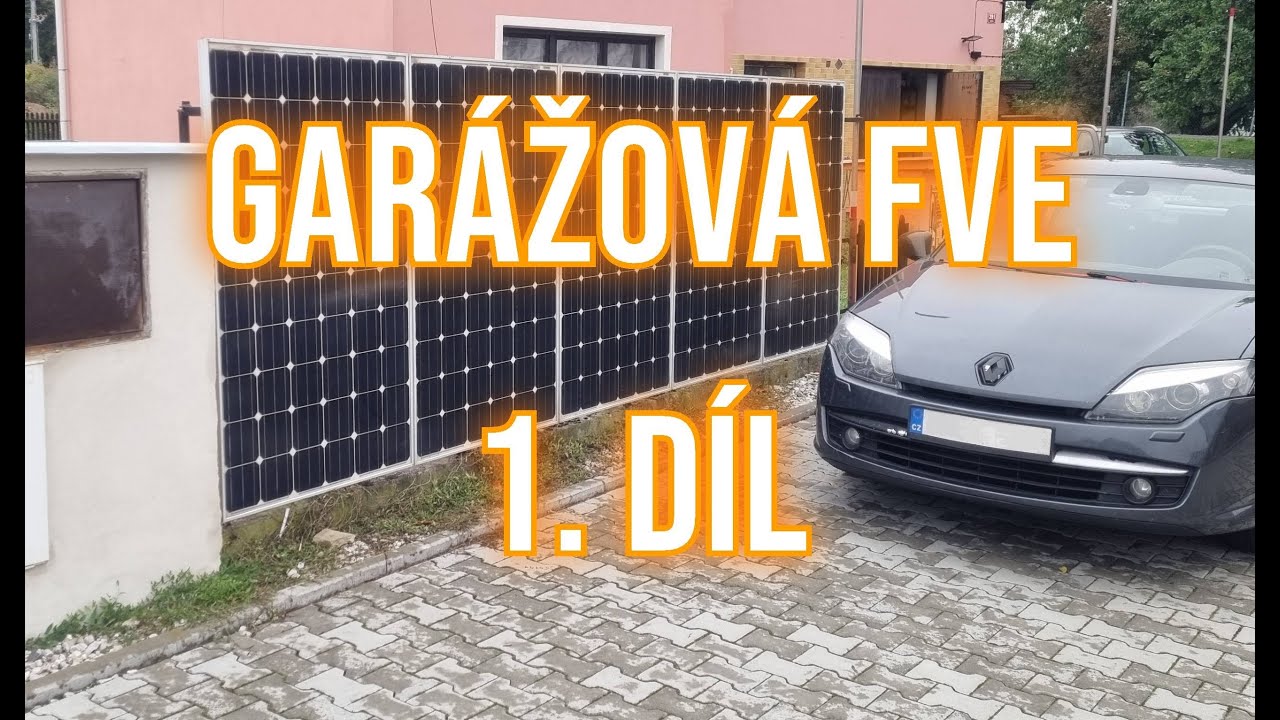 Garážová FVE 1.díl - Instalace panelů na plot - časosběr