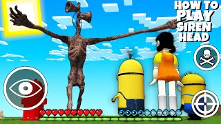 SQUID GAME DOLL vs SIRENHEAD and MINIONS in MINECRAFT GREEN LIGHT RED LIGHT - Gameplay Movie 오징어 게임