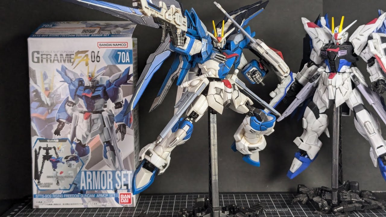 GフレームFA 塗装】ライジングフリーダム ボリュームが… - YouTube