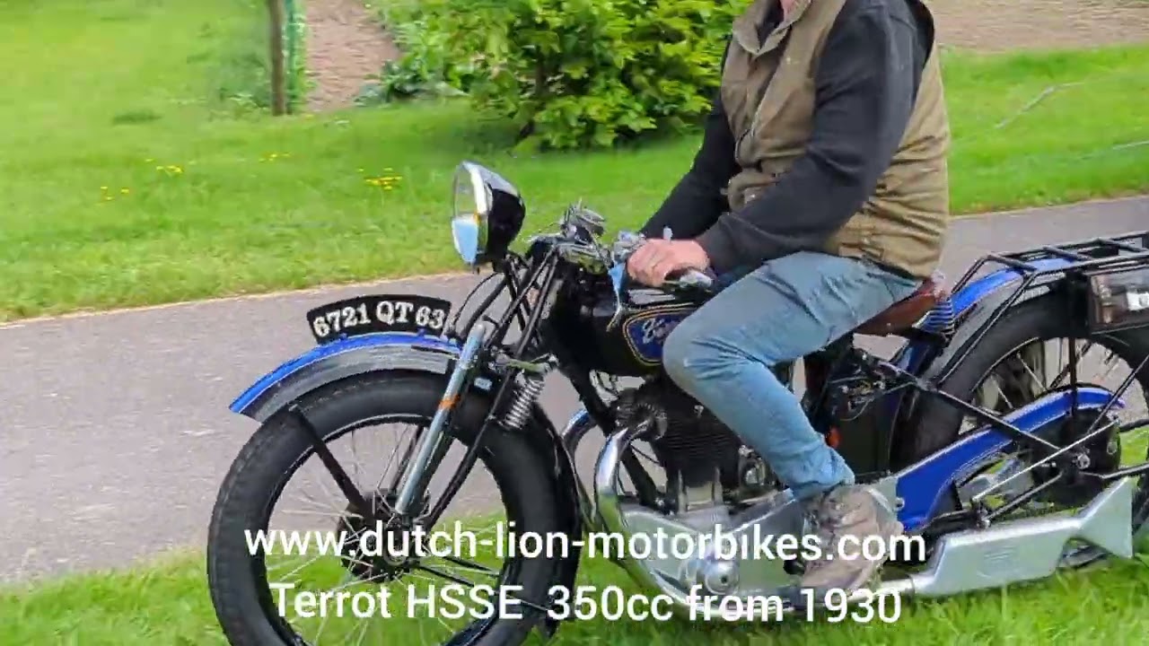 Terrot HSSE 350cc from 1930 - YouTube