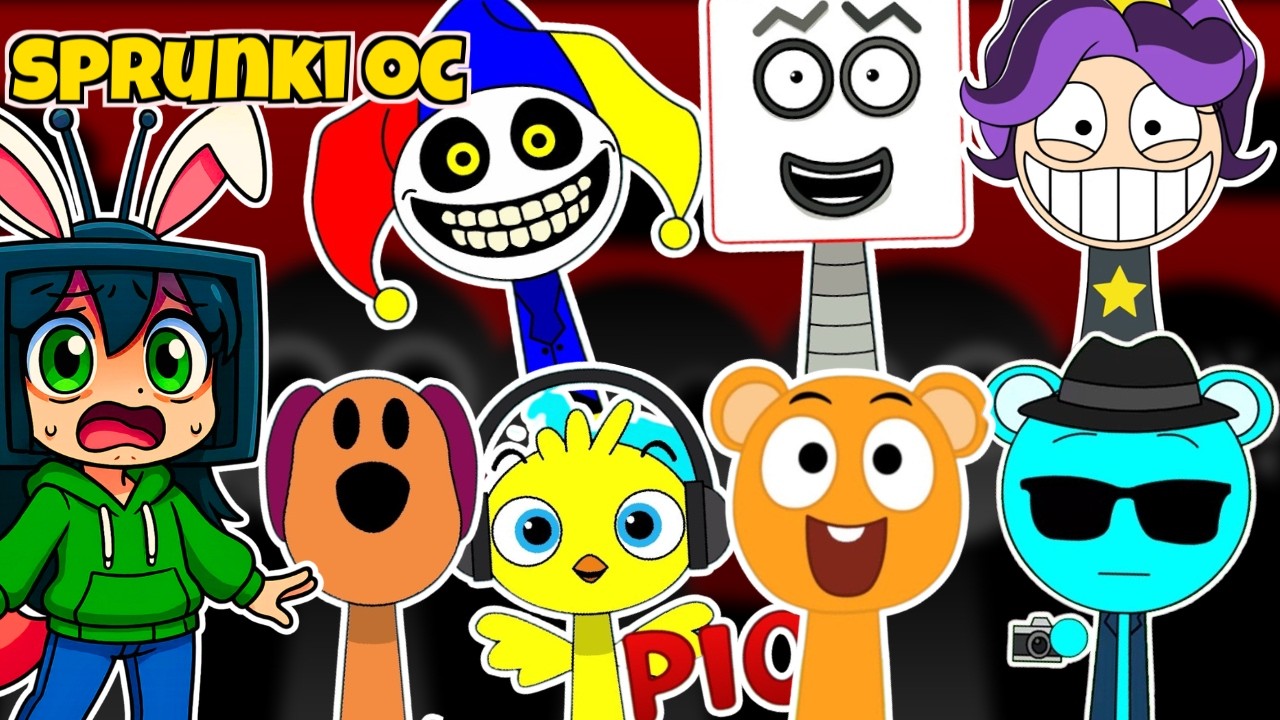 sprunki oc: El hermano de Sky, Prototipo Poppy Playtime 5, Numberblocks & Pocoyo