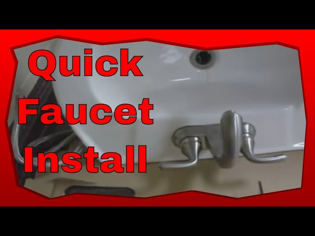 Install Glacier Bay Bathroom Faucets