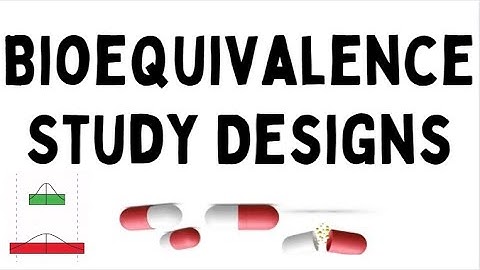 "Bioequivalence Study Designs Explained"