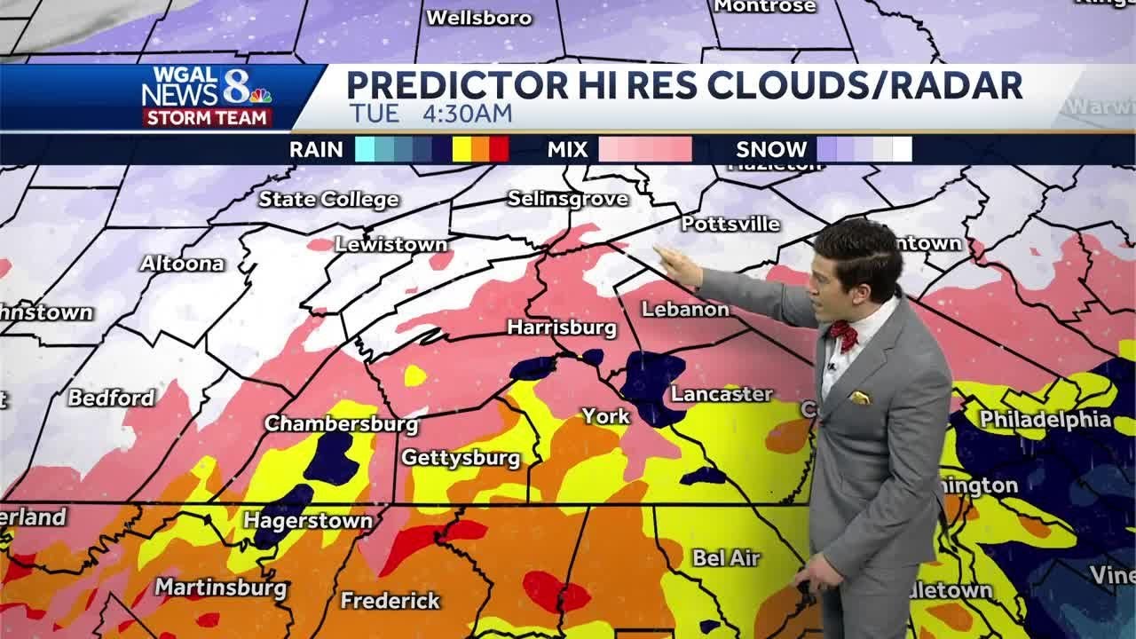 IMPACT: Potent storm system brings rain/snow late Monday into Tuesday ...