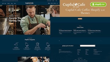 Cupfulcafe Shopify 2.0 Theme - TemplateTrip