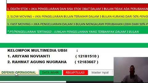 MONTH STOCK ( APLIKASI PENGELOLAAN BARANG & PENGADAAN BARANG )