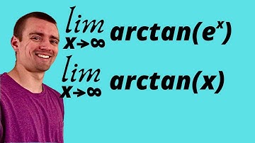 Limit as x approaches infinity of arctan(e^x) and limit as x goes to infinity of arctan(x)