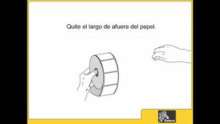 Zebra GK420 - ¿Cómo colocar rollo de etiquetas?