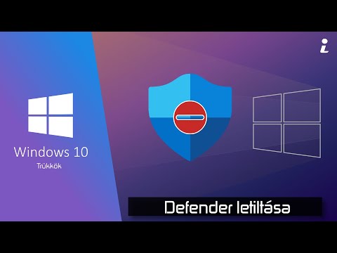 Videó: A Windows 10 Defender Letiltása