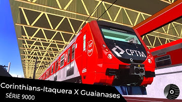 OpenBVE - CORINTHIANS-ITAQUERA x GUAIANASES com o TUE SÉRIE 9000 da CPTM! Linha 11 Coral