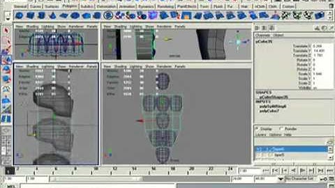 Maya Modeling Tutorial - Human Body Part 2/7 - Chest