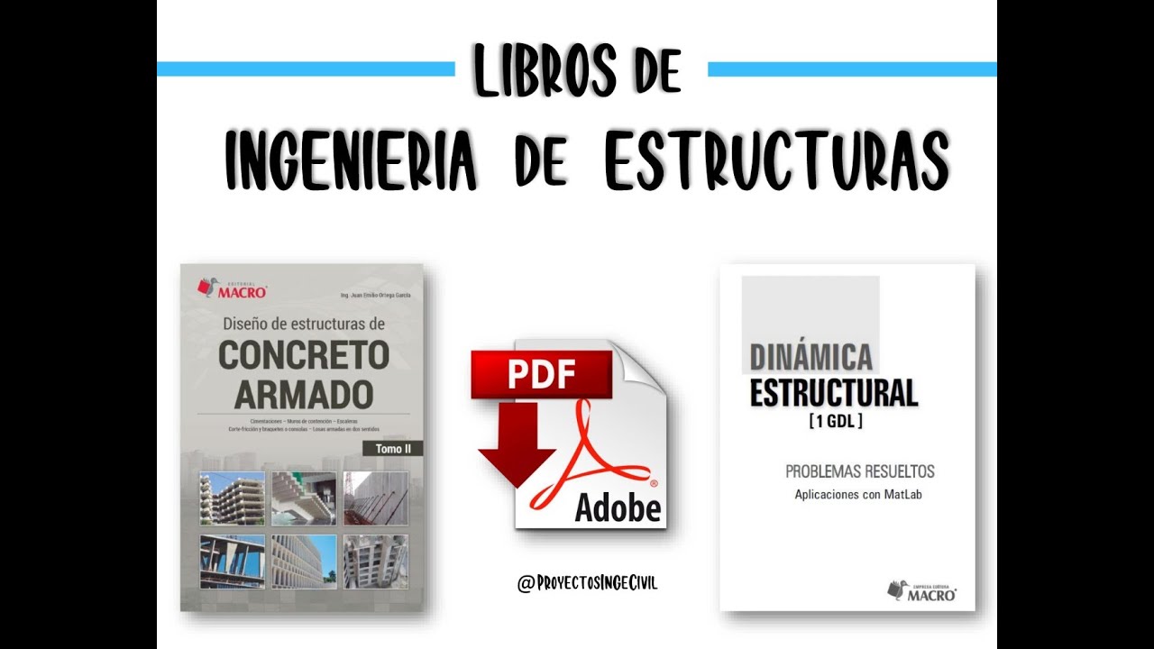SIETE LIBROS DE INGENIERIA CIVIL EN PDF - Te regalo 7 libros de ingenieria  de estructuras - YouTube
