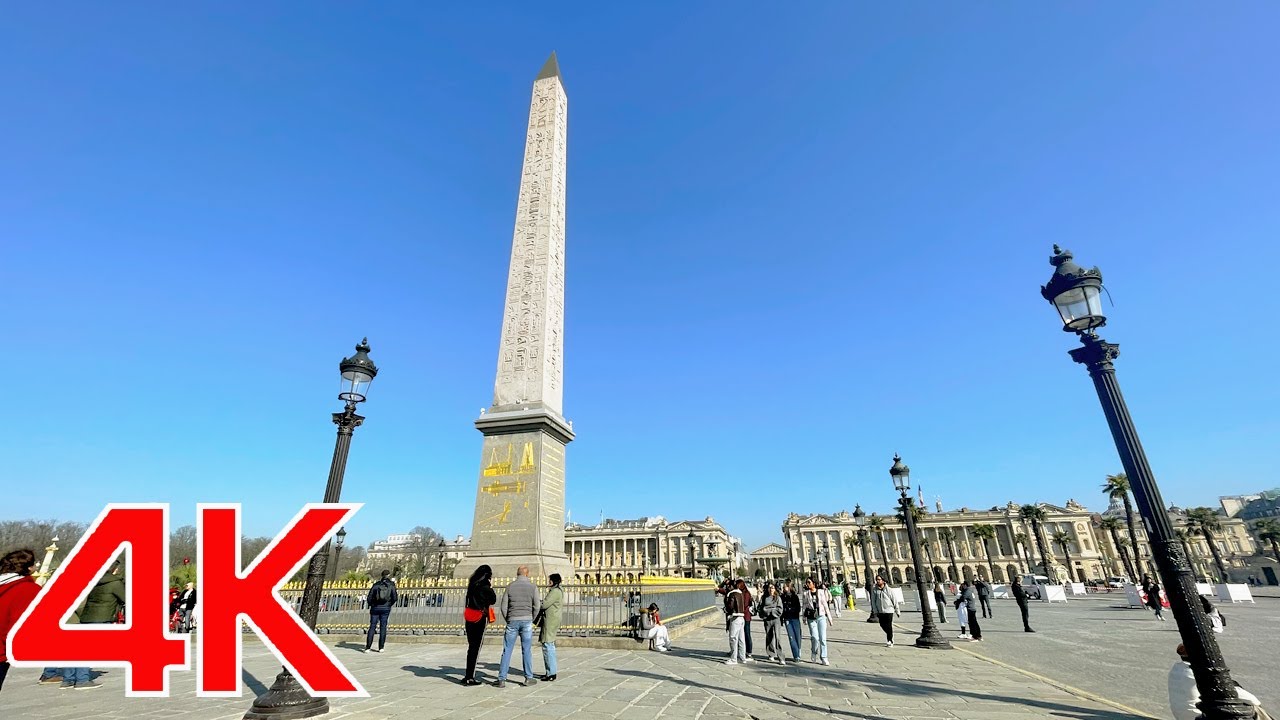 Walk with me from Place de la Concorde to the Louvre through Tuileries Garden 