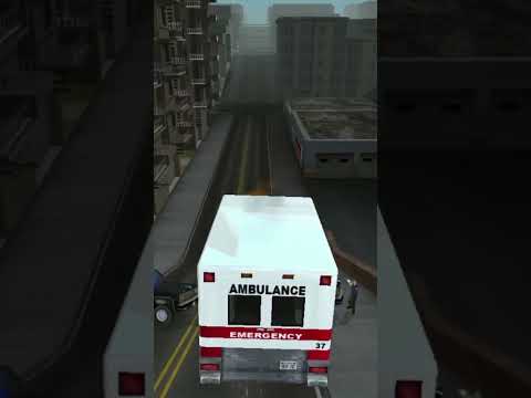 Ambulance Truck flys over FBI Roadblock #sanandreas #policechase