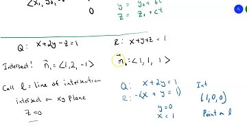 13.5 and 13.6 Calc. 3:  Lines and Planes