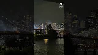 Flames break out on Brooklyn Bridge during fireworks show