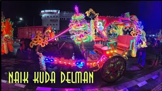 Wow..Mantul Kuda Delman Hias Full Lampu Warna warni - Naik Delman istimewa Kota Kuningan