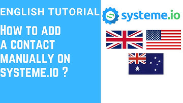 How to add a contact manually on systeme.io ?