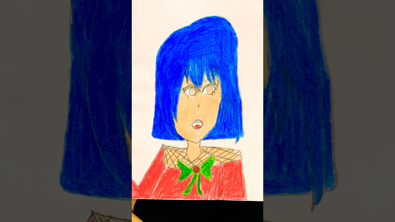 Draw Anime Short Hair Girl 👧🌺