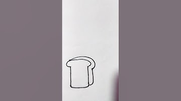 how to draw a cute toast #shorts #viral #toast #youtubeshorts #markerdrawing #shortsfeed