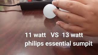 Perbedaan Jumlah LED Lampu Plilips 4, 6, 8, 12, dan 14,5 Watt. 