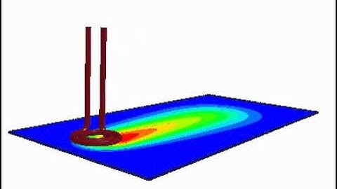 Moving coil heating a plate