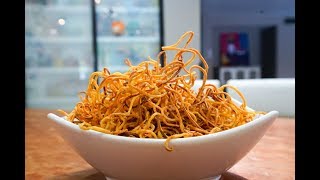 Easy Shoestring Sweet Potato Fries | SAM THE COOKING GUY Crispy Curly Spiralized Sweet Potato Fries