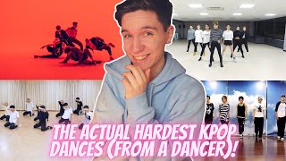 DANCER REACTS TO "The Actual Hardest Kpop Dances(from a dancer)" [fultimeKfangurl]