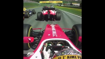 CRAZY MOMENT Austria 2017 F2 Charles Leclerc Slipstreaming too much