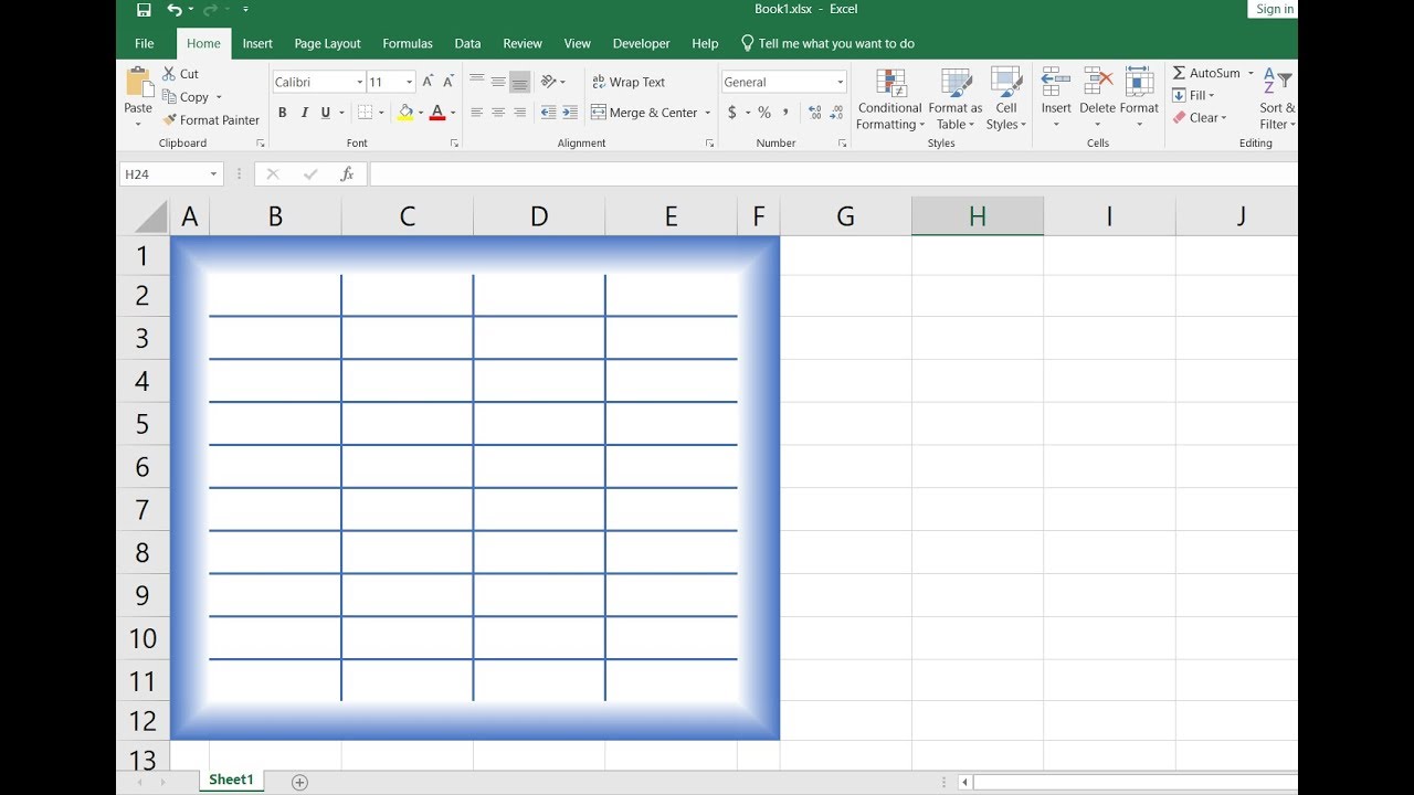 style border  Update  How to customize excel border thickness / excel thicker than default boarder / excel 3D border