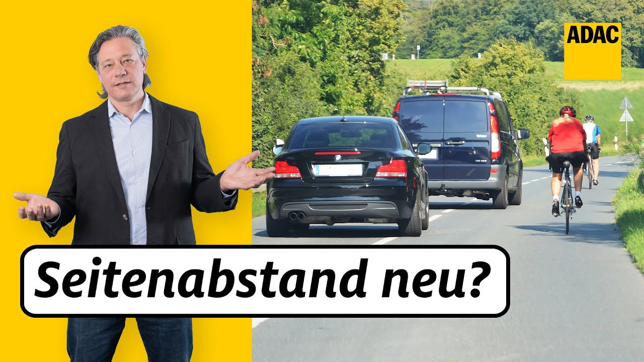 So viel Abstand müsst ihr jetzt von Radfahrern halten! | ADAC | Recht? Logisch!
