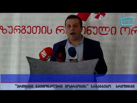 დავით მჟავანაძის ბრიფინგი