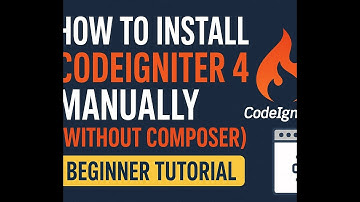 How to Install CodeIgniter 4 Manually (Without Composer) | Beginner Tutorial