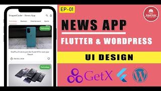 Flutter News Application using GetX and WordPress Custom API - EP 01 - Minimal UI screenshot 5