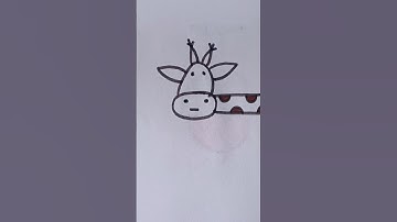 Easy drawing of giraffe 🦒