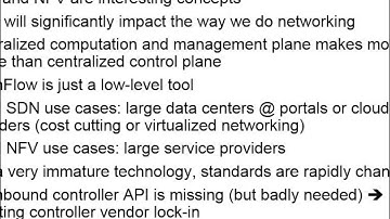 SDN, NFV and OpenFlow for Skeptics: 6. Conclusions