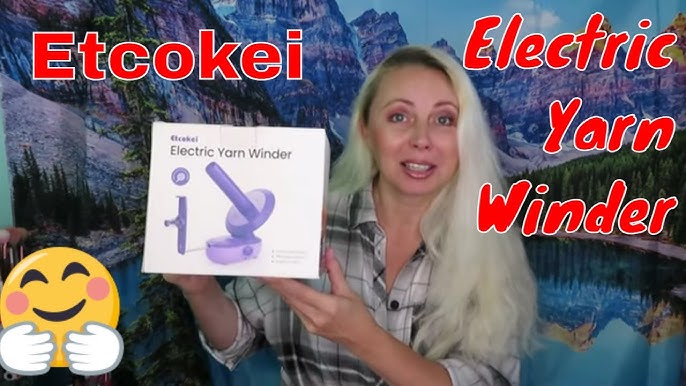 No More Cranking! Fully Electric Yarn Ball Winder Review // Etcokei