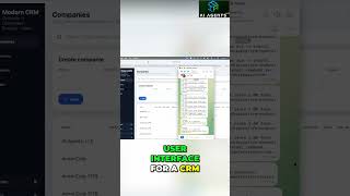 AI Agent Designs CRM UI Instantly With Voice Commands! #shorts