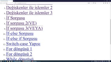 PHP de İF ELSE YAPISI