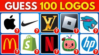 Guess the Logo in 3 Seconds 🤔 | 100 Famous Logos | Logo Quiz 2025 | Can You Guess All? 