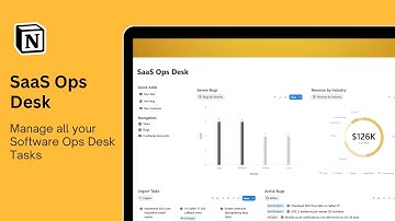 Notion SaaS Founders Bugs, Tasks & Customers Ops Desk Tour ( FREE Download )
