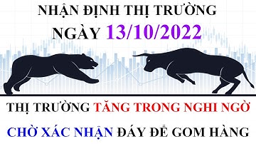 Nhận định thị trường chứng khoán ngày 13/10/2022 - TĂNG TRONG NGHI NGỜ, CHỜ XÁC NHẬN ĐÁY ĐỂ GOM HÀNG