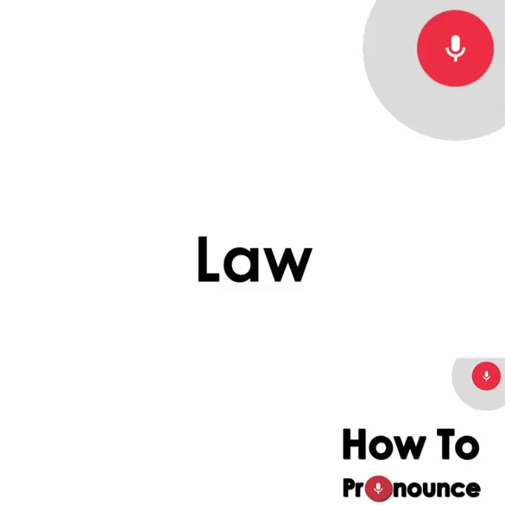 How to Pronounce Law Pronunciation of Law YouTube