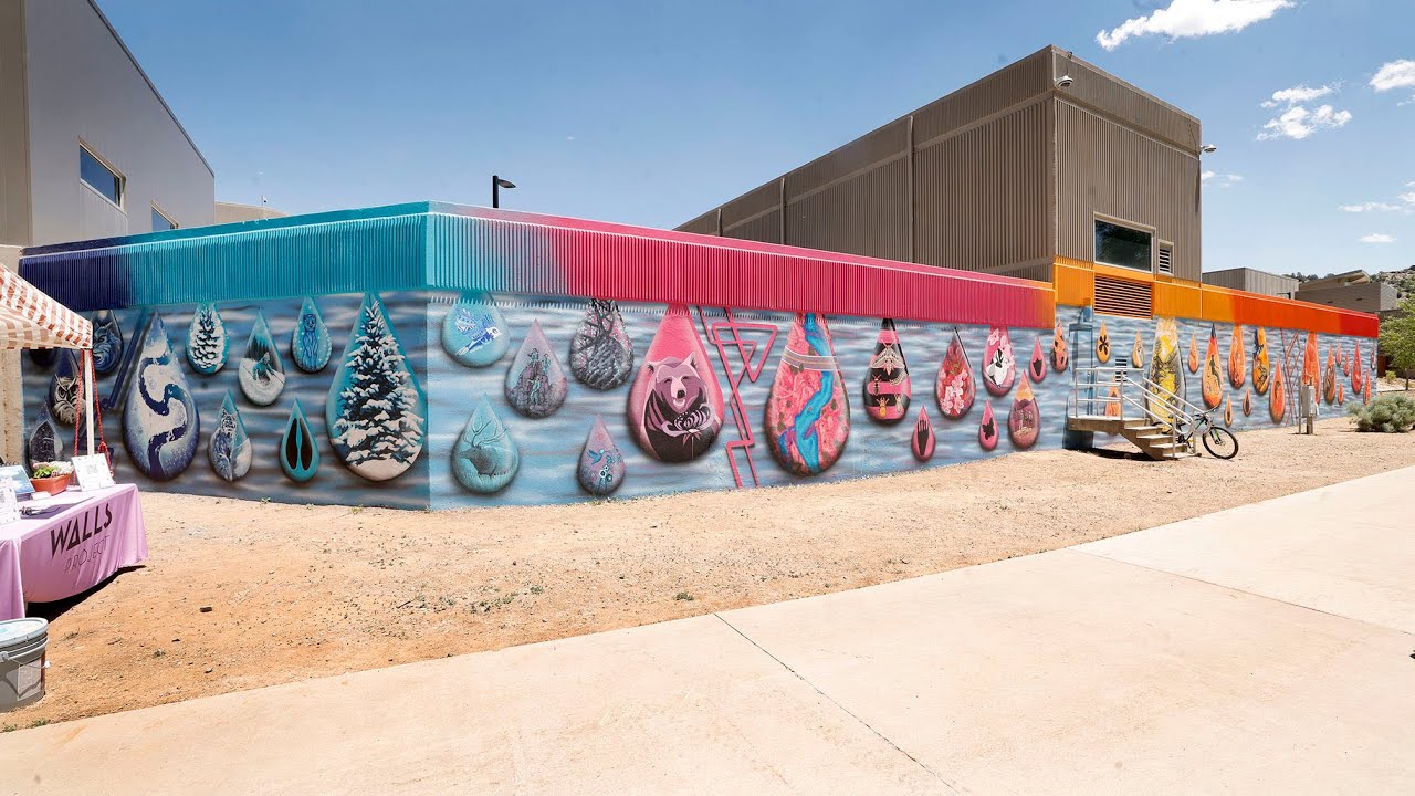 Artists reveal ‘Droplets’ mural at Animas River Days