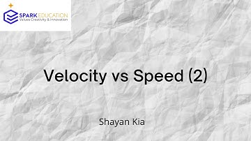 Average Velocity vs Average Speed, example