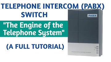 Telephone intercom system - PABX switching system